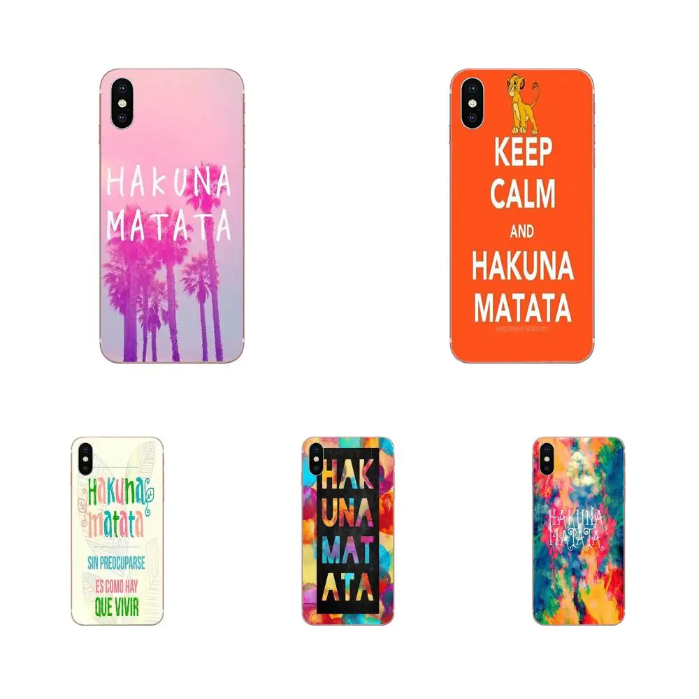 Для Apple iPhone 4 4S 5 5C 5S SE 6 6S 7 8 Plus X XS Max XR чехол для телефона прозрачный мягкий Aztec Hakuna