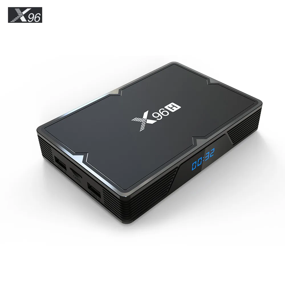 

10PCS/LOT X96H 6K Android 9.0 TV Box 4G 32G H603 H6 Dual Band Wifi BT Support HD IN OUT Support Youtube Netflix Set top box