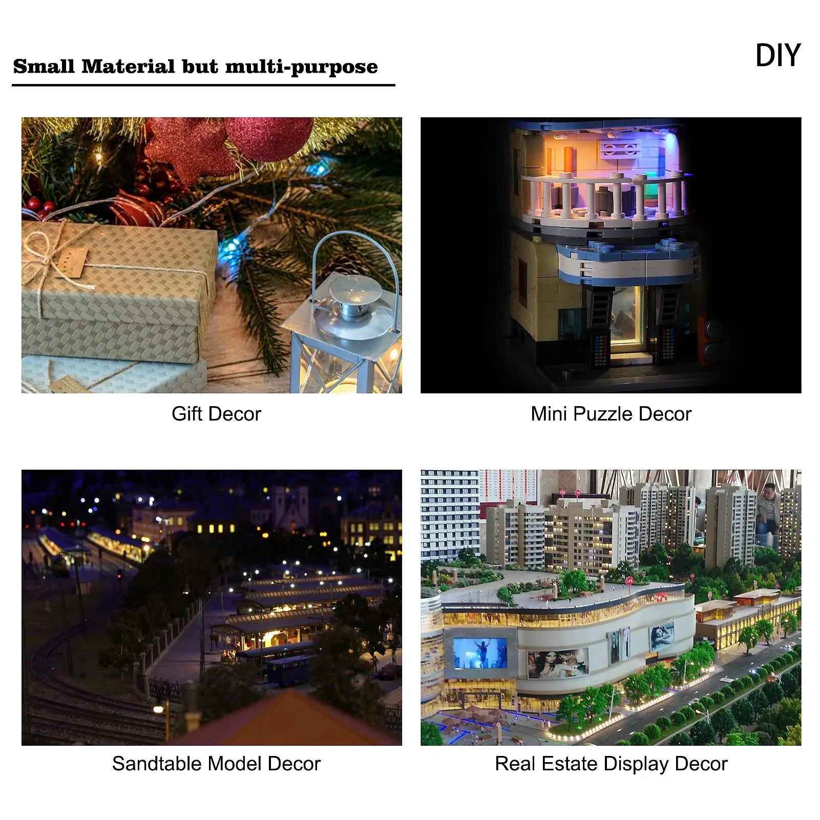 Evemodel DD00 20pcs Pre Wired SMD LED 3528 Light Set 12V Red Yellow Green Blue Purple Warm White Cool White 6