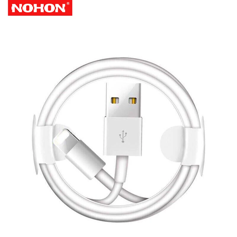 Сетевое зарядное устройство NOHON с USB портом и кабелем для быстрой зарядки 1 А