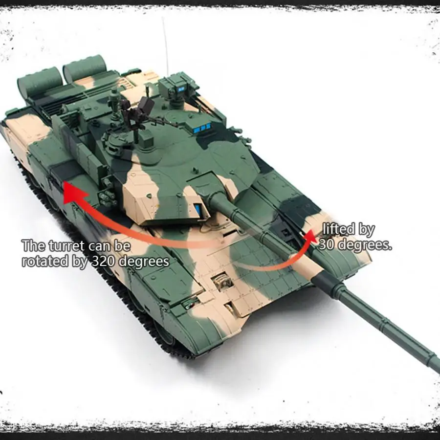 2,4G 1:16 Хэн длинные 3899A-1 радиоуправляемая модель танка с светодиодный освещения битва Walker Танк модель ZTZ99 MBT RC игрушки для детей