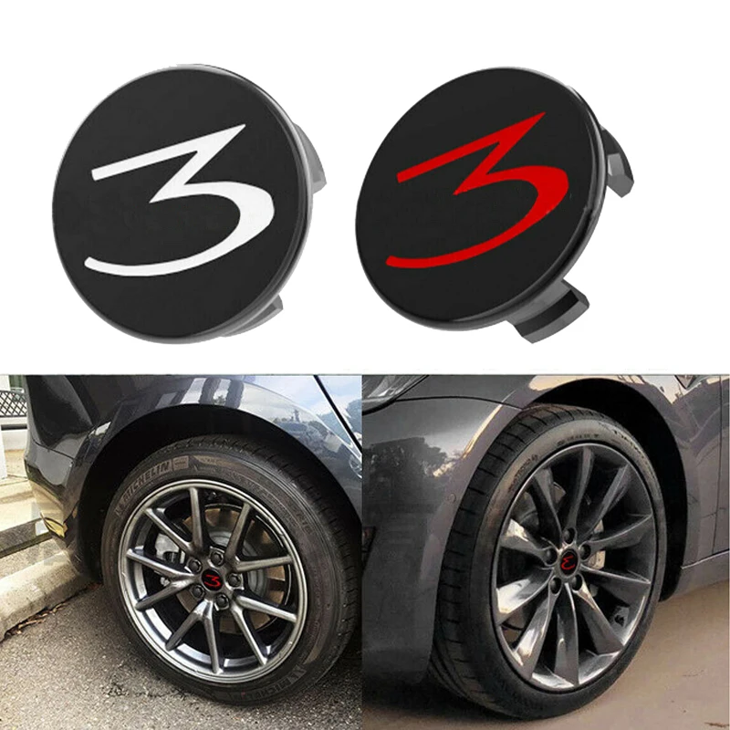 Для Tesla модель 3 серии 4 шт. Колесо гайка крышка колеса центр украшения черный+ белый/черный+ красный