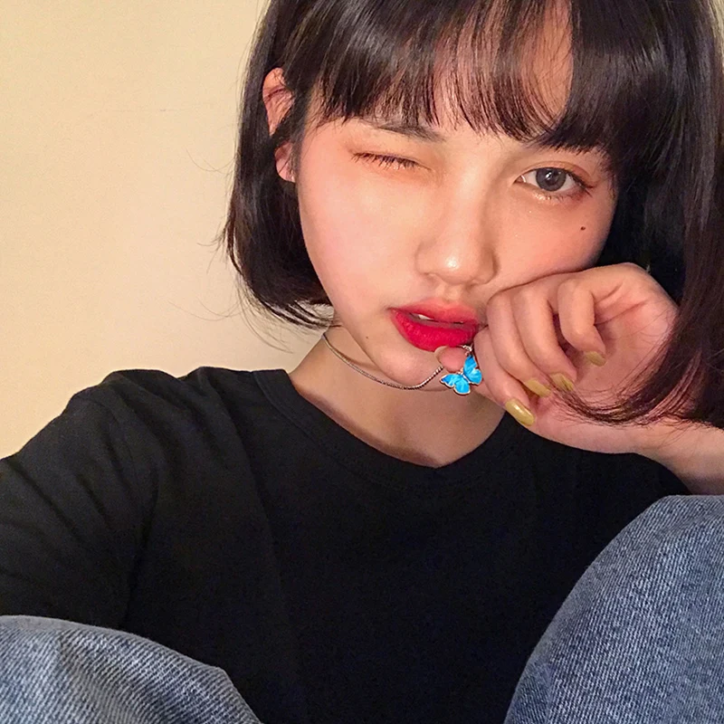 Лидер продаж 2020 милое красочное ожерелье цепочка на шею в стиле K POP Харадзюку с