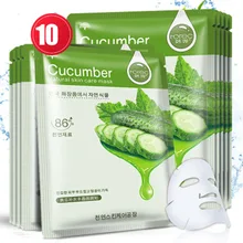 ZHENDUO 10 шт./набор маска для лица Огуречная маска для лица Косметическая Увлажняющая восстанавливающая маска для ухода за кожей лица