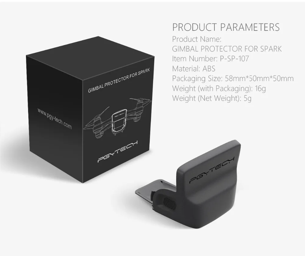 PGYTECH аксессуары для DJI Spark держатель пропеллера/Шасси стояки/посадочная площадка/Пропеллер Защита/держатель для пульта дистанционного управления