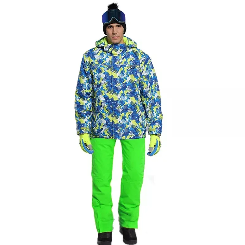 men's ski suits 2pieces winter suit mens winter men's jacket Snowboard suit
