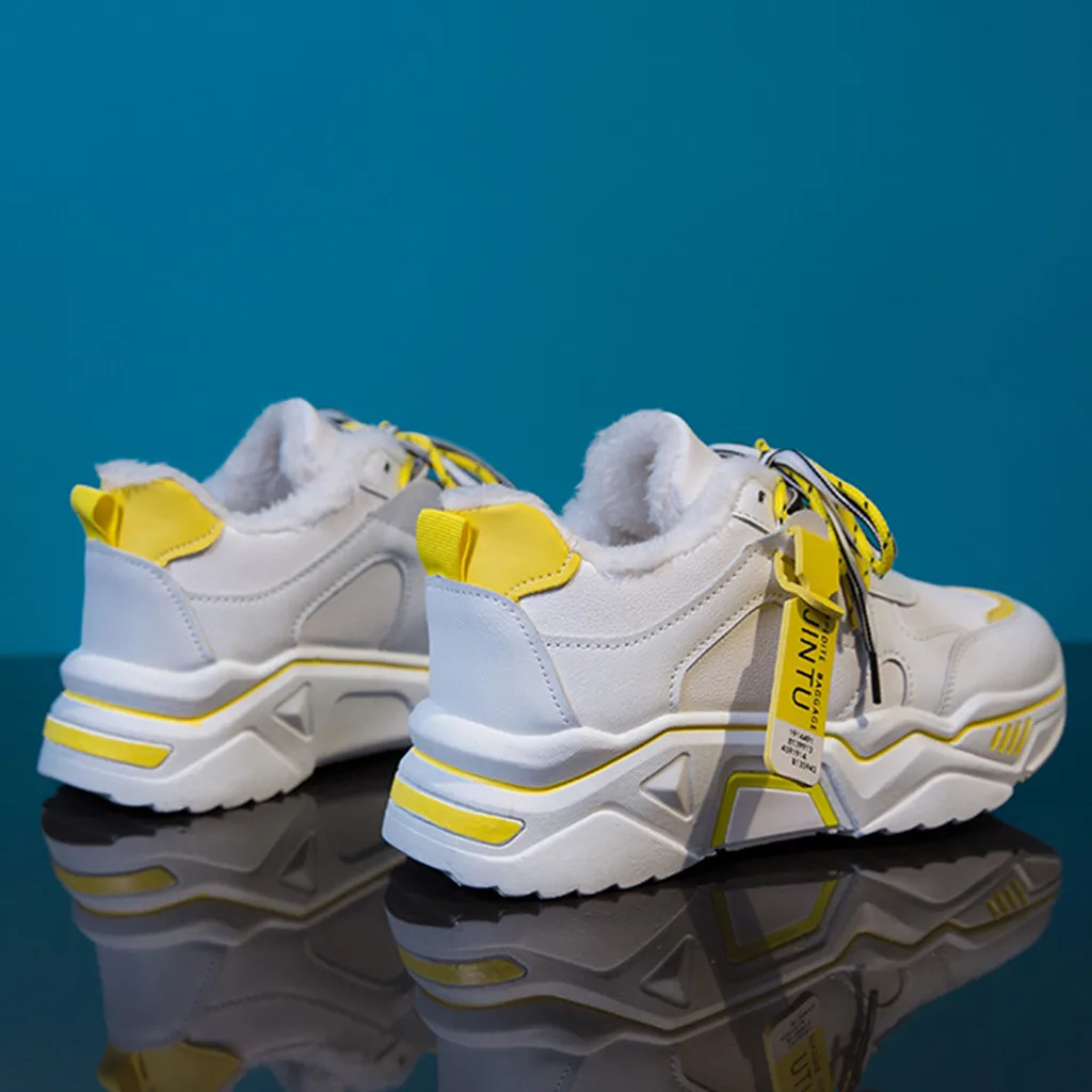 Женские массивные кроссовки на платформе 5 см; повседневная обувь из ...