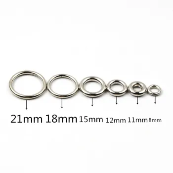 

50pcs Silver Color CCB Circle Ring Connectors For Jewelry Making Necklace Bracelet Finding DIY Accessories 8/11/12/15/18/21mm