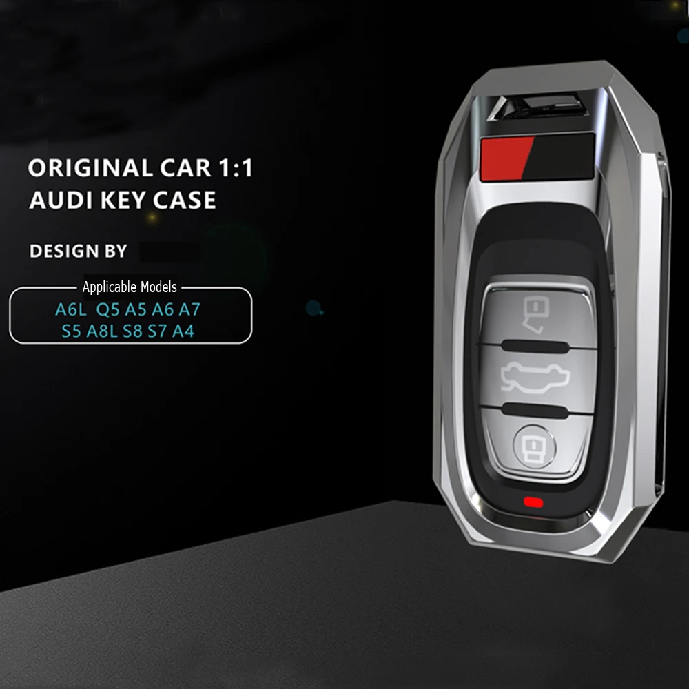 Защитный чехол ключа автомобиля для Audi A4 A4L A5 A6 A6L Q5 S5 S7 защиты оболочки автомобильный Стайлинг обложка чехол смарт-ключ