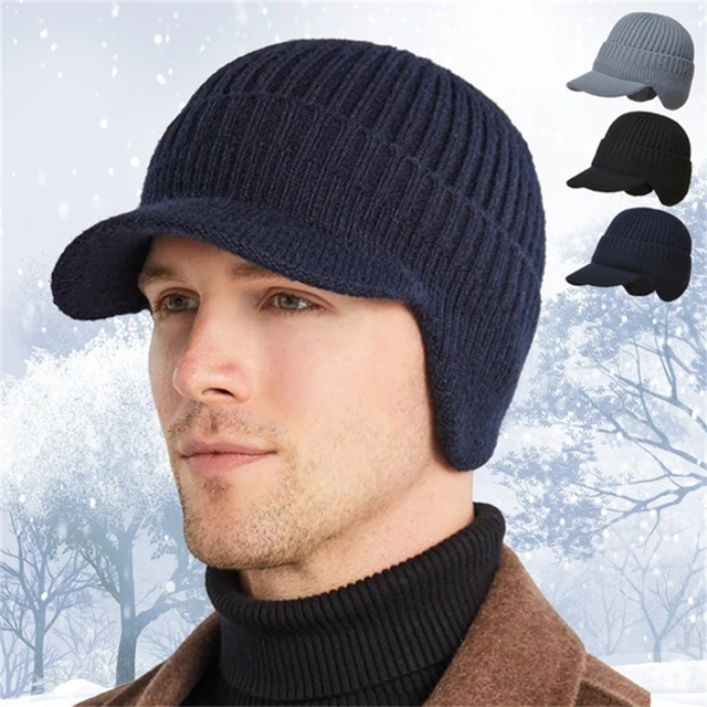 Bleu marine -Bandeau cache oreilles pour le sport et le ski,pour femme et  homme,casquette de protection unisexe,couvre tête pour c