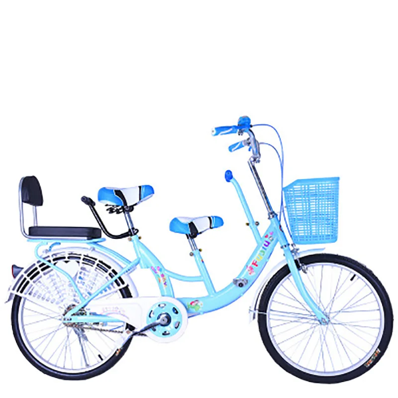 Two-Person 22-Inch Bike Mother And Child Bike Women's Mother And Child Bicycle Can Bring 2 Children Two-Person 22-Inch Bike Mother And Child Bike Women's Mother And Child Bicycle Can Bring 2 Children