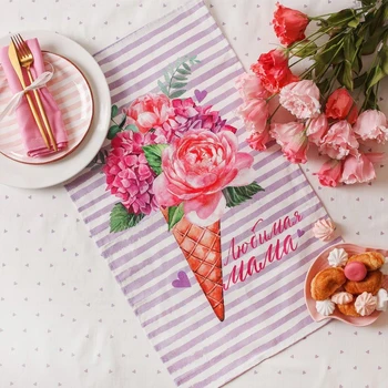 

Towel "Ethel" Beloved mother 40x67 cm, 100% cotton, reps 190 g / m2 4017248