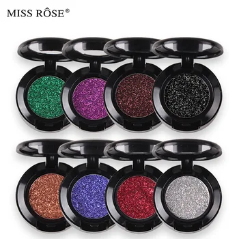 

Miss Rose Diamond Glitter Eyeshadow 24 Colors Single Palette Illuminator Makeup Shimmer Metal Eye Shadow Shine Pigment Cosmetics