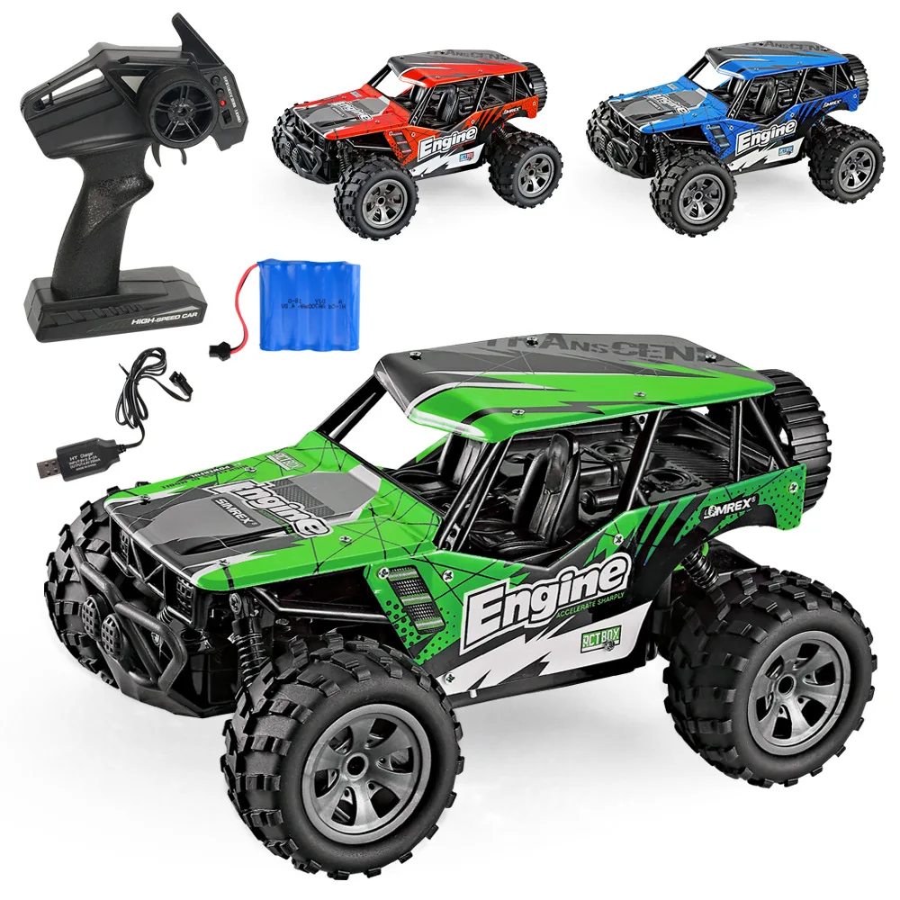 

MG 2.4G Off-road Remote Control Car 1: 18 Wireless Charging Climbing Off-road Car Children Model Toy