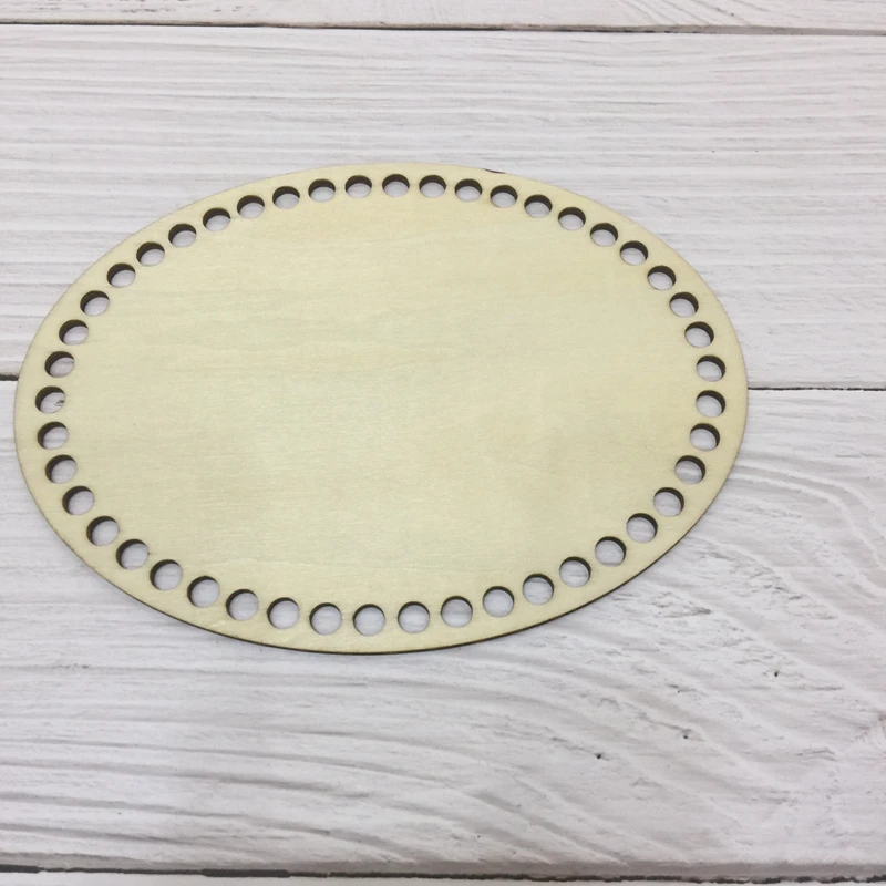 

5pieces laser cut out oval diy handmade handmade flower basket wooden bottom basket wooden base