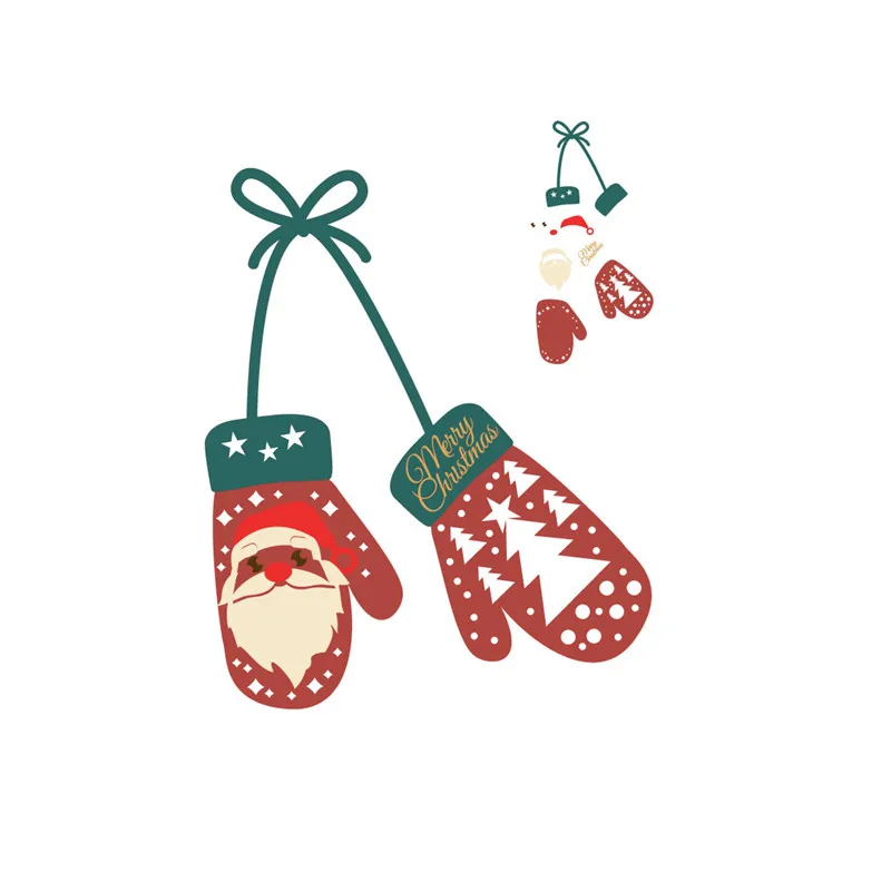 GJCrafts зимние перчатки металлические Вырубные штампы Merry Christmas для рукоделия