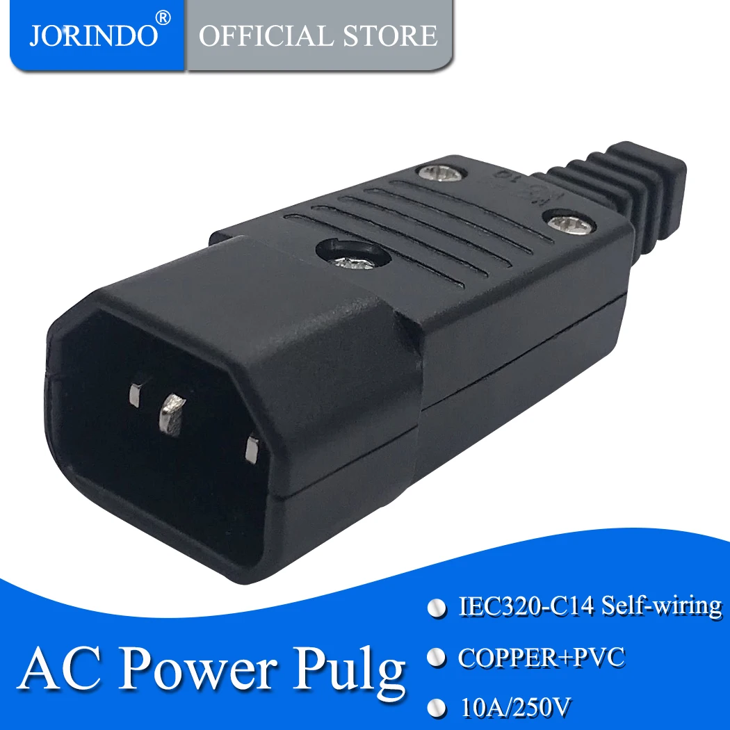 JORINDO Электрический 250 В 10A IEC 320 C14 AC кабель вилка Розетка WD 10 C13 док разъем