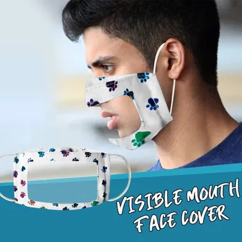 

Adult Face Mask With Clear Window Visible Expression For The Deaf And Hard Of Hearing Breathable Mouth Muffle Mascarilla