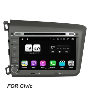 

8" TDA7851 Android 8.1 For Honda Civic 2012 1024*600 2GB RAM Octa Core Car DVD Player GPS navi Map Radio tuner wifi 4G Bluetooth