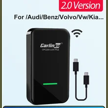 Carlinkit Apple CarPlay Wireless Dongle Activator per Audi Proshe Benz VW Volvo Car play IOS 14 cablato a Wireless Plug And Play