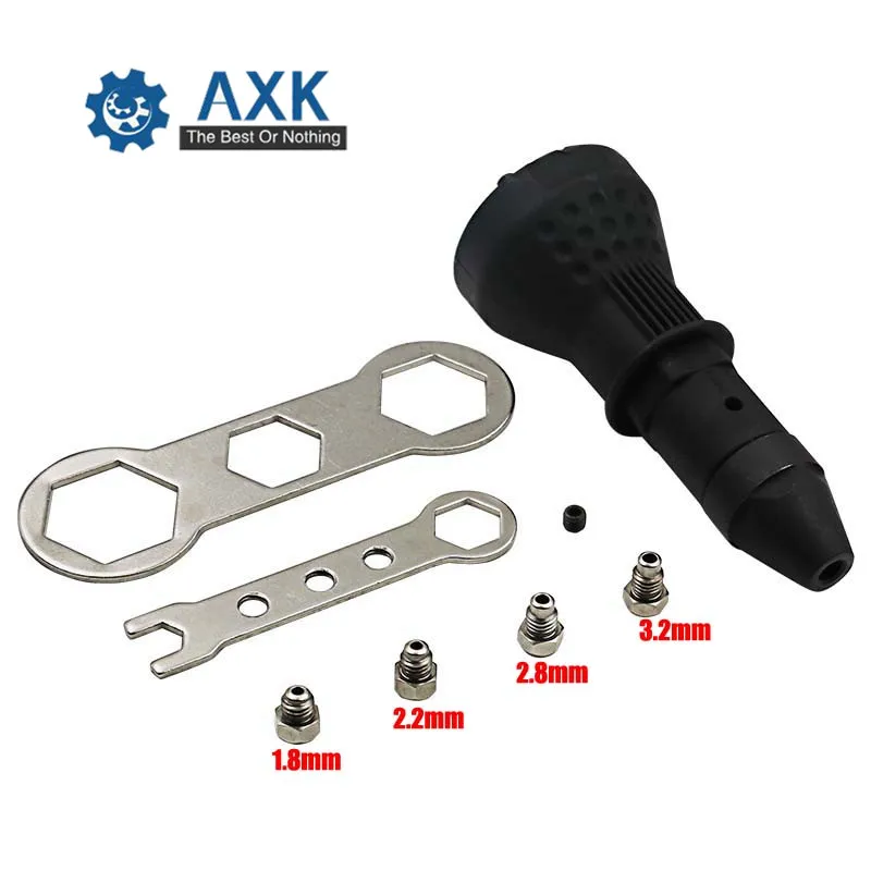 Electric Rivet Nut Gun Riveting Tool Cordless Riveting Drill Adapter Insert Nut Tool Riveting Drill Adapter LT-10