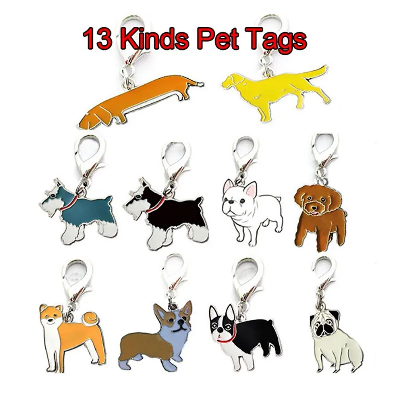 1 шт. в форме собаки ID Tag Pet Подвеска на собачий ошейник Pet Подвеска с ярлыком Кость ожерелье ошейник для щенка кошки украшения на шею