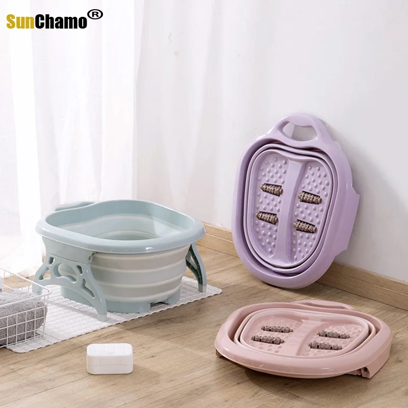 

Складная пластиковая бочка для ног, массажная бочка для ног, большая Бытовая бочка для мытья ног