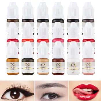

New 8ml Semi Permanent Microblading Pigment Eyeliner Lip Eyebrow Tattoo Ink Paint