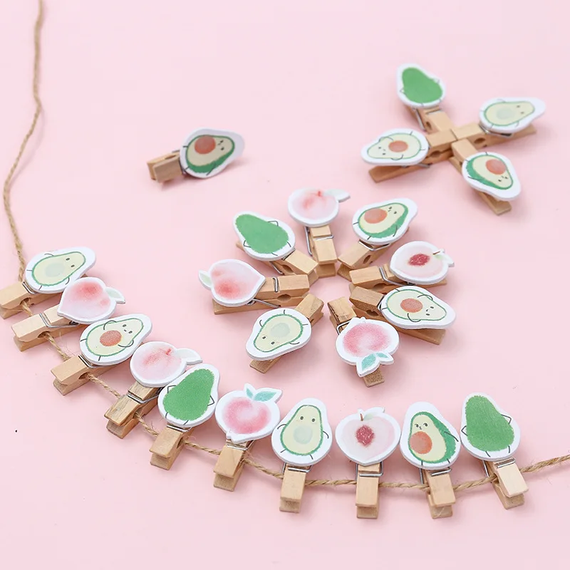 8 оформления красивая свежая персиковая авокадо деревянная бумажная закладка