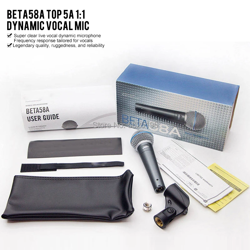 Высококачественный динамический вокальный микрофон для караоке класса А beta 58a микрофон для 58 58A shure Beta58|Микрофоны| | АлиЭкспресс