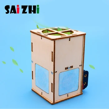 

Saizhi DIY Wooden Air Purifier Toy Model Kit Assembly Toys Creative Science Physics Experiment Educational Toys Gift