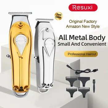 

all metal electric barber hair clippers trimmer men professional low noise USB charging sharp fast hair cut trimmer salon