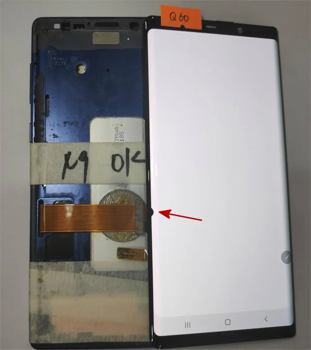 

For Samsung Galaxy Note 9 N960 N960F N960D N960DS with Black Spot Super Amoled LCD Display with Touch Screen Digitizer Assembly