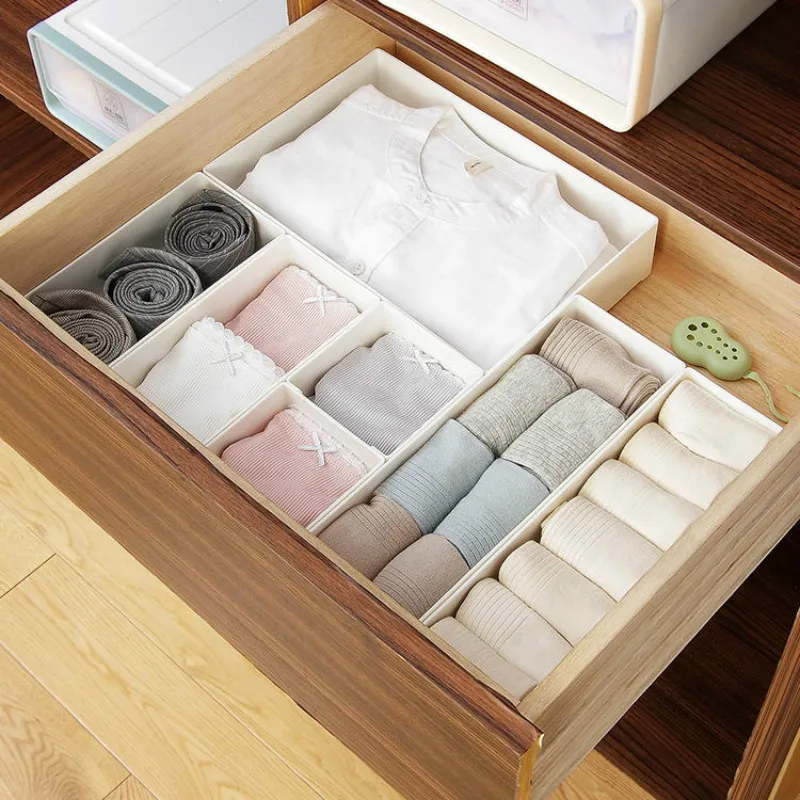 

Plastic multi-function desktop storage box household drawer sorting box underwear makeup organizers boxes mx7311545
