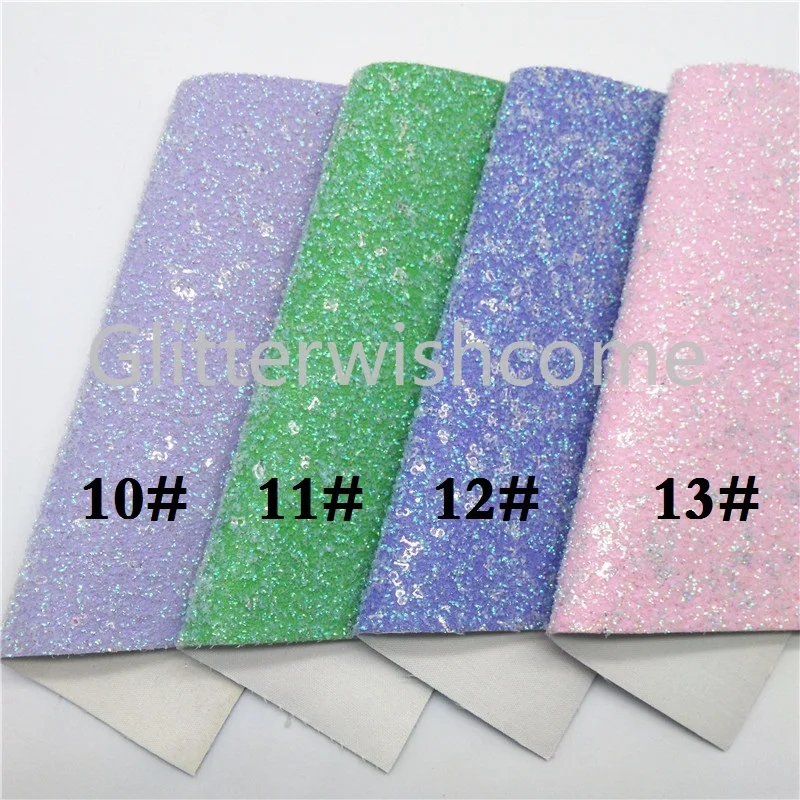 Glitterwishcome 21X29 см A4 Размер синтетическая кожа, массивная блестящая кожа с номером кожаная ткань винил для бантов, GM720A