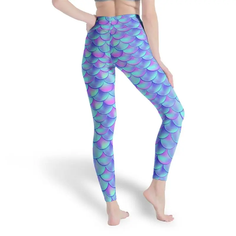 

NUM Shining Fish Scale Women's High Waist Yoga Pants Full-Length Yoga Pants for Women white xs"] D0AE