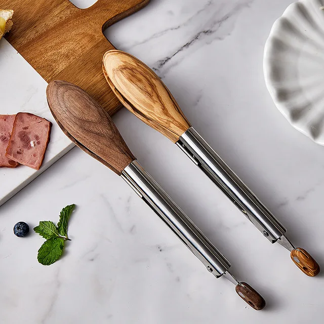 Konco Bbq Grilling Tong Saláta Kenyér Desszert Fogás Klip Nem Tapadós Barbecue Klipek Főző Fogó Konyhai Kiegészítők