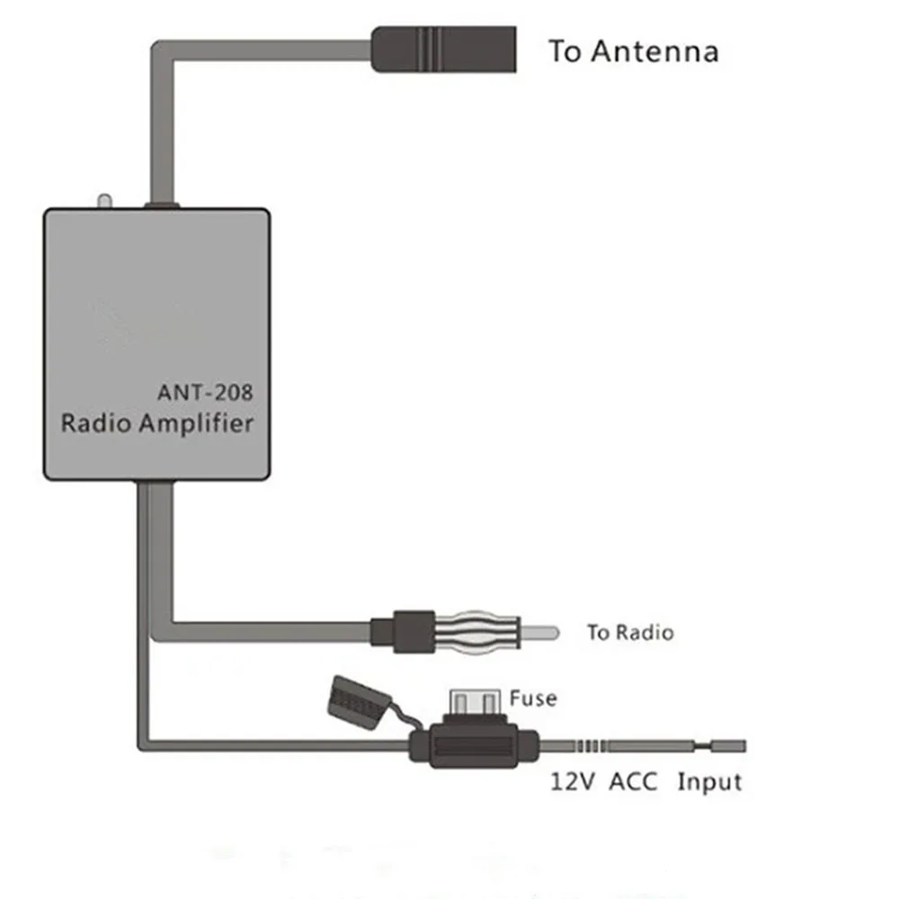 Kebidumei-antena de Radio para coche, amplificador de señal de Radio FM/AM, 80-108MHZ, 12V, para barco marino - Imagen 6