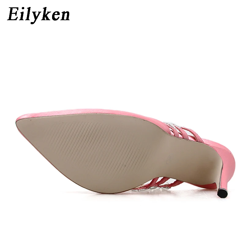 Eilyken/женские туфли-лодочки; модные пикантные женские туфли на высоком каблуке с острым носком, украшенные стразами; Новые Летние Элегантные модельные туфли для вечеринок