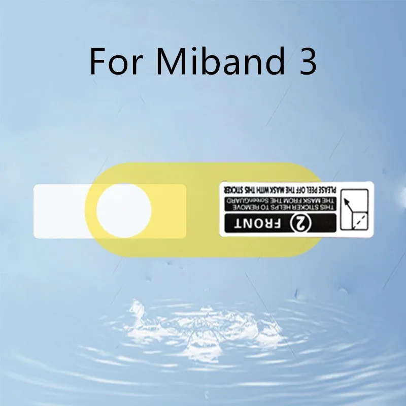 1/5/10 шт Защитная пленка для Xiaomi Miband 3/4 смарт-браслет Mi Band 3/4 браслет Экран протектор не калёное Стекло - Цвет: With hole for 3