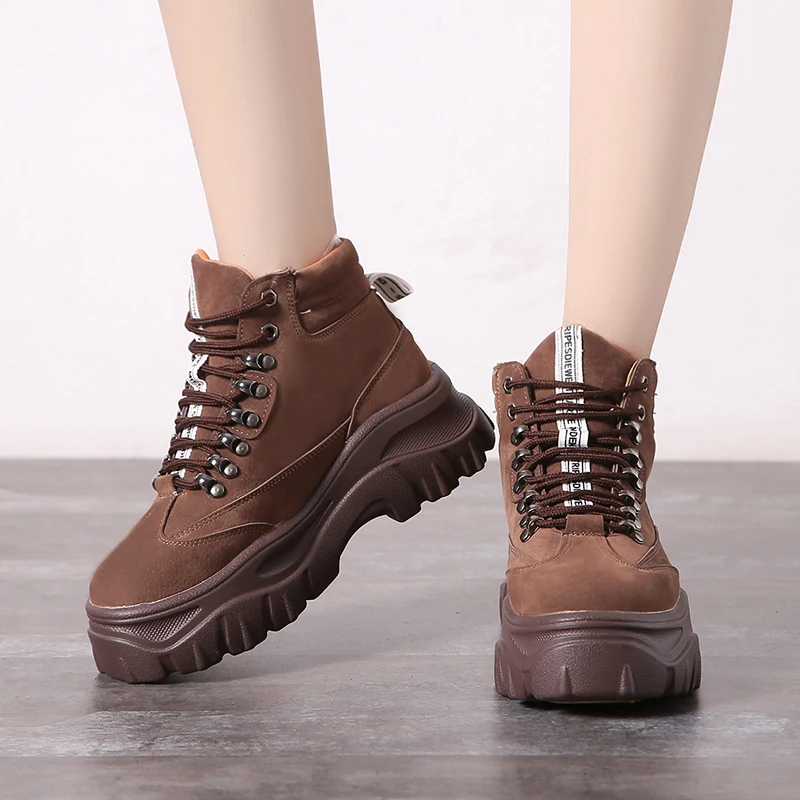 2019 Winter New Women Chunky Sneakers Comfortable Keep Warm Ankle Boots Non-slip Snow Boots Fashion Martin Boots