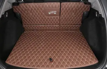 

2 Colors 4 pcs Car Auto Rear Trunk Mat Boot Liner Cargo Floor Mat Tray Sticker Dog Pet Cover fit for Honda CRV 2017