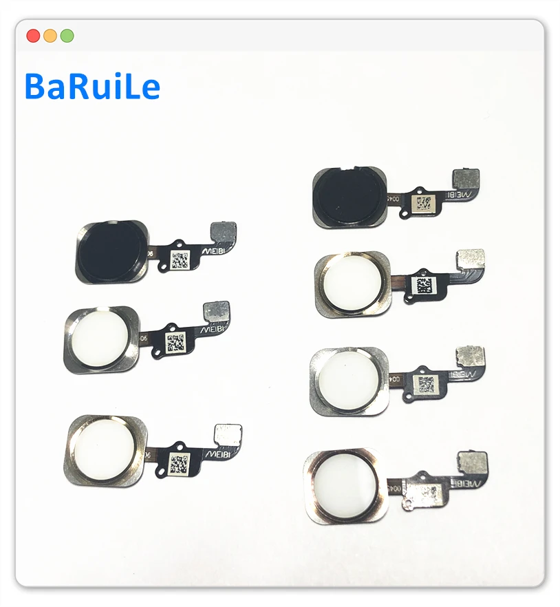 

BaRuiLe 5pcs Home Button Flex Cable for iPhone 6 6S 6S Plus Menu Sensor Assembly Ribbon for iPhone 6G 6Plus Replacement part
