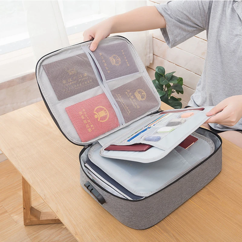 Портативная сумка для хранения документов, бытовой сертификат, отделочный чехол для путешествий, водонепроницаемый, для деловой поездки, органайзер, чехол, аксессуары