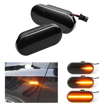 

2X Led Dynamic Side Marker Turn Signal Light Sequential Blinker Lights For Skoda Octavia 1U Seat Leon 1M Toledo Cordoba Ibiza 6L