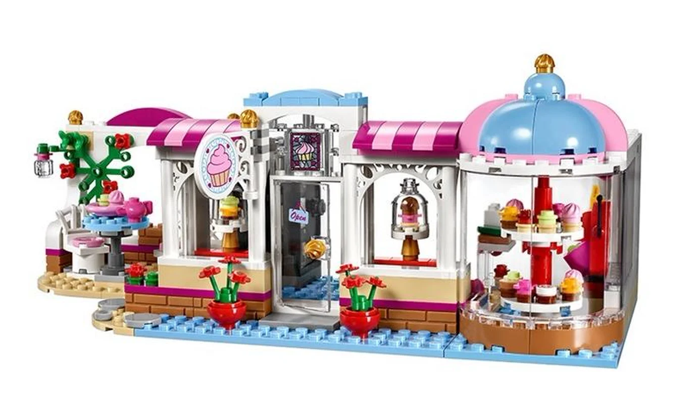 Günstige 439Pcs 10496 Freunde Heartlake Cupcake Cafe Bausteine Set Modell Bricks Mädchen Spielzeug Compatiable mit Legoinglys Freunde