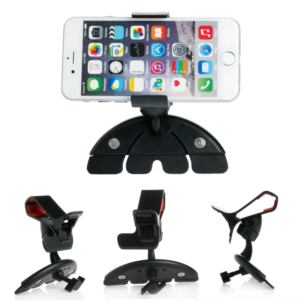 1 шт. портативный универсальный автомобильный CD слот зажим держатель Кронштейн для мобильного телефона gps