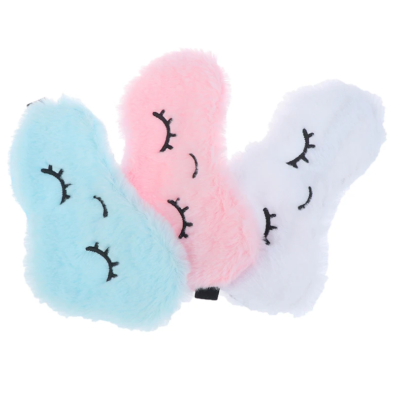 

Soft Eye Masks Blindfold Cartoon Cloud Eye Mask Cute Eyelashes Sleep Shade Eyepatch Sleeping Aid Eye Patch Gifts