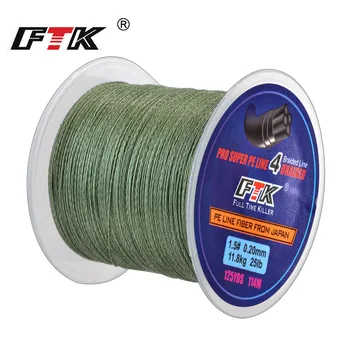 HOT SALE ❤️ FTK 114M PE Braided Wire Fishing Line 125Yards 4 Strands 0.10mm-0.40mm 8LB-60LB Japan Incredibly Strong Multifilament Fiber Line - discount item 30% OFF Sports & Entertainment