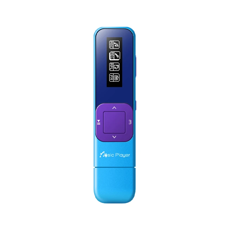 Q1 Blue IQQ Q1 mp3 плеер мини портативный музыкальный плеер bulit-in 8 Гб с FM/запись Hifi без потерь набор для бега 100 воспроизведения для детей - Цвет: Q1 Blue